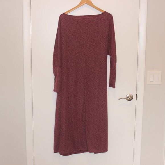 NEW Caslon Cozy knit Long Sleeve Wrap size Tie Midi Dress Women Size Small - Picture 12 of 13